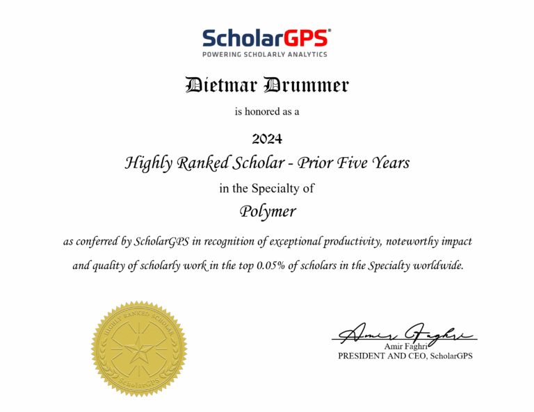 New Award for Prof. Drummer